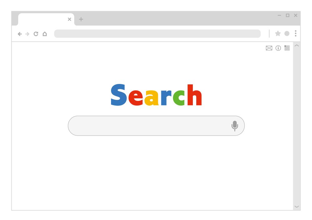 パソコンの画面に表示されたGoogle検索欄
